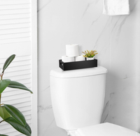 Panier à papier toilette en bois avec poignée, design moderne et élégant, pour salle de bain (vente en gros)
