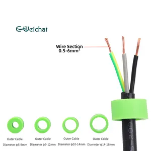 E-WeiChat M25 실외 케이블 조인트 전기 수중 퀵 2 핀 3 핀 4 핀 5 핀 IP68 방수 커넥터