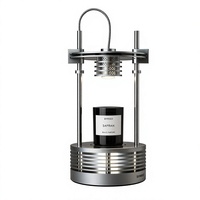 Lampe de table aromathérapeutique industrielle en acier inoxydable, diffuseur de parfum, lumière LED, base E27 pour la décoration de la chambre