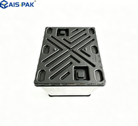 Bac à palettes pliable, boîte en plastique industrielle pliable pour le transport et la circulation des pièces automobiles en atelier