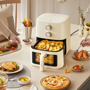 Freidora de Aire Little Bear de 5L con Cabina Visible Desmontable, Horno Eléctrico Pequeño para el Hogar con Revestimiento Antiadherente para una Cocina Saludable - Product Image 4
