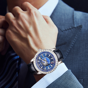 Reloj Mecánico Automático Tourbillon Hueco de 44 mm, Reloj de Hombre Luminoso a Prueba de Agua con Cielo Estrellado - Product Image 6