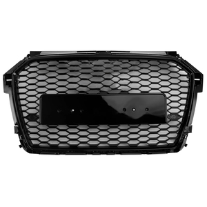 Car <span class=keywords><strong>A1</strong></span> S1 8X Honeycomb Front Grille Air Intake Radiator RS1 Glossy Black Mesh Grill pour <span class=keywords><strong>Audi</strong></span> <span class=keywords><strong>A1</strong></span> S1 2016 2017 2018 2019 - Product Image 2