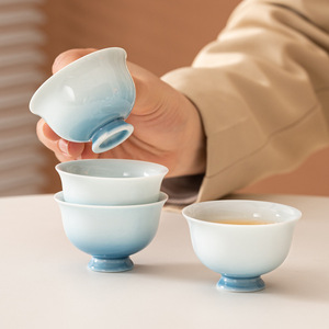 <span class=keywords><strong>Tasse</strong></span> <span class=keywords><strong>à</strong></span> <span class=keywords><strong>thé</strong></span> Kung Fu <span class=keywords><strong>en</strong></span> <span class=keywords><strong>porcelaine</strong></span> sans réapprovisionnement, <span class=keywords><strong>tasse</strong></span> <span class=keywords><strong>à</strong></span> dégustation individuelle, maître de la fragrance, kaolin de Dehua, <span class=keywords><strong>tasse</strong></span> d'invité, design moderne et simple - Product Image 1