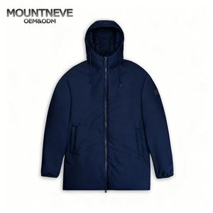 Chaqueta de Plumón Impermeable, <span class=keywords><strong>Parka</strong></span> Larga para <span class=keywords><strong>Hombre</strong></span>, Diseño Personalizado con Logotipo, para Deportes al Aire Libre, Invierno, Montañismo, Cálida, Reversible, con Capucha Estilo Safari - Product Image 1