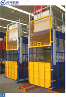 Monte-chargeurs à double cage de nouvelle construction avec moteur et boîte de vitesses, capacité de 2260 kg