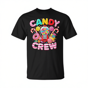 T-shirt da festa Candy Crew Matching Group con dolci colorati - Product Image 2