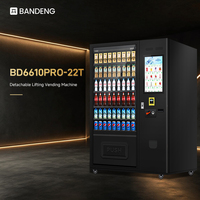 BANDENG 6610Pro 22T, Combo con Pantalla Táctil, Desarrollado para la Venta de Bebidas y Aperitivos, con Sistema de Refrigeración Modular