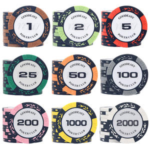 ชิปโป๊กเกอร์ดินเผาเซรามิกสำหรับคาสิโน12g 14G ชิปสำหรับเล่นกอล์ฟตามสั่ง - Product Image 3