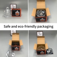 Produits à succès EIPP, pots à bonbons, emballage écologique, environ 180 ml, pot à bonbons en verre personnalisé pour la décoration de la cuisine et de la table