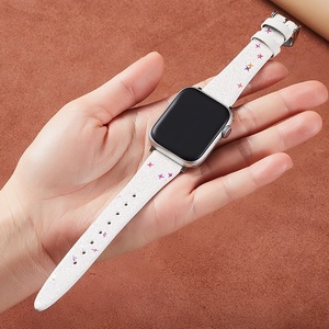 Bracelet en toile imprimé étoiles personnalisé Upro pour Apple Watch S11 S10, bracelet en tissu tendance, bracelet de montre iWatch 38-49 mm - Product Image 4
