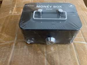 <span class=keywords><strong>Caisse</strong></span> à Monnaie en Métal Verrouillable avec Serrure à Clé pour Argent et Pièces, Coffret de Sécurité - Product Image 6