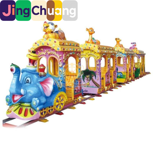 Grande <span class=keywords><strong>elefante</strong></span> cavalcabile per esterni con treno su binari, attrezzatura per parchi divertimento, ideale per centri commerciali e piazze, per divertimento di celebrità del web. - Product Image 5