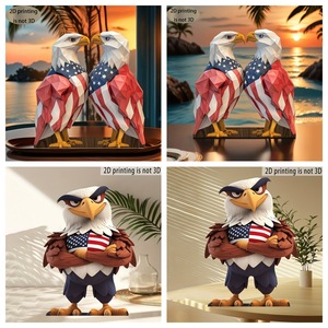รูปปั้นนกอินทรีหัวโล้นแสดงความรักชาติ พร้อมธงชาติอเมริกัน ของตกแต่งวันประกาศอิสรภาพ 4 <span class=keywords><strong>กรกฎาคม</strong></span> และของขวัญแสดงความรักชาติ - Product Image 3