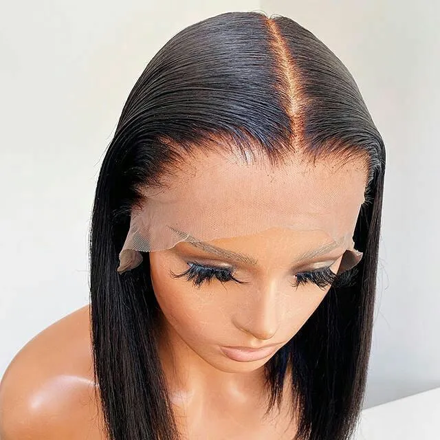 Необработанные индийские виргинские натуральные волосы 360 Hd парик с фронтальным кружевом прямые натуральные волосы дешевые полностью прозрачные парики с фронтальным кружевом для черных женщин