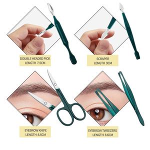 Professional Stainless Steel Nail Clipper Set Green Nail <b>Tools</b> Manicure Pedicure Set 7/10/12/18pcs Travel Grooming Kit Christmas - Product Image 4
