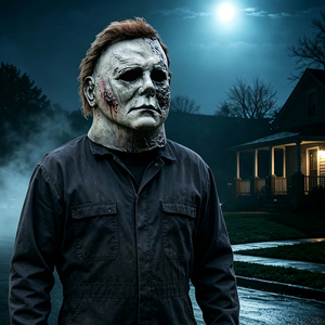Masques à thème <span class=keywords><strong>de</strong></span> <span class=keywords><strong>film</strong></span>, masque Michael Myers, masque intégral en latex pour Halloween, carnaval, casque, accessoires <span class=keywords><strong>de</strong></span> costume pour adultes et enfants, cosplay, fête - Product Image 3