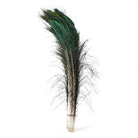 Plumes de paon blanchies naturellement lavées 90-100 cm par bouquet pour mariage, fête, décoration intérieure, artisanat, spectacles sur scène - Moyang Peacock's