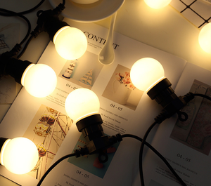 Catena di Luci LED G50 24V 5M <span class=keywords><strong>con</strong></span> 10 Lampadine, Illuminazione Decorativa per Esterni, Natale, Tende, Campeggio e Giardino - Product Image 2