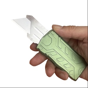 Cuchilla de Acero Inoxidable de Calidad Garantizada, Cortador de Papel con Mango de Aluminio, Cuchillo Multiusos, Suministro Transfronterizo, Uso en Oficina - Product Image 2