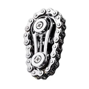 Gyro de doigt en métal avec chaîne et pignons, jouet de vélo de route, livraison directe - Product Image 2