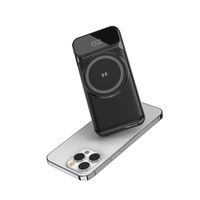 Batterie externe magnétique sans fil PD 22,5W 10000mAh avec charge rapide Mag Type-C et 4 câbles intégrés, logo personnalisé