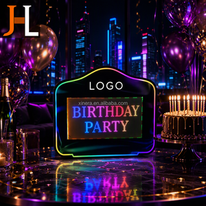 Custom Logo Bar Club VIP Reception RGB Handheld Acrylic LED Scrolling Text Display <b>Message</b> <b>Board</b> Sign - Product Image 5