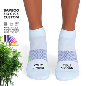 महिलाओं को सूती नरम बांस के कैजुअल मोज़ बांस फाइबर स्पोर्ट सॉक कस्टम डिजाइन टखने के लिए - Product Image 1