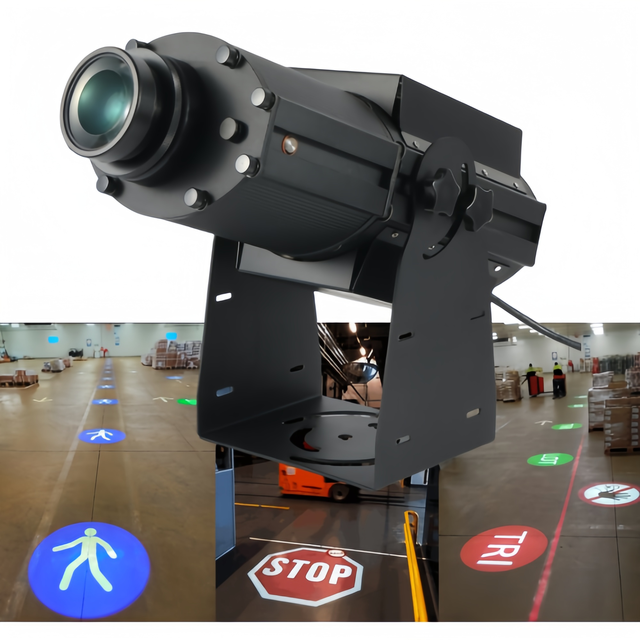 IP67 Waterproof Heavy-duty Machine Virtual Floor Marking Sign Projector Customizable Dynamic Slow ALTO Gobo for Safety Zone