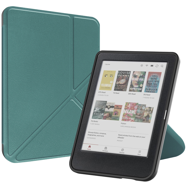 For Kobo Clara HD 6" Tablet Ultra Thin Slim Folio Sleep/Wake up Leather Case Smart Cover