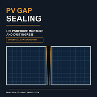 Joint d'étanchéité sur mesure en EPDM pour module photovoltaïque, profil en T, extrusion de caoutchouc étanche pour systèmes de protection de cadres de montage solaire