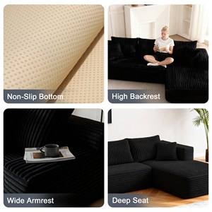 Canapé compact moderne en tissu, fauteuil compressé sous vide, canapé en éponge sans cadre pour salon, mobilier de maison - Product Image 3