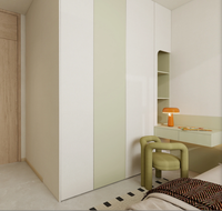 Nouvelle armoire de chambre d'enfant de style minimaliste chinois avec bureau intégré, pratique et peu encombrante