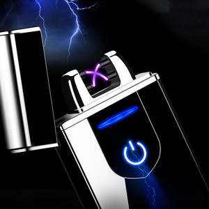 Nhanh Chóng Sạc <span class=keywords><strong>USB</strong></span> Cổ Điển Kép Arc Không Thấm Nước Windproof Biểu Tượng Tùy Chỉnh Điện Hút Lò Sưởi Nhẹ Hơn Cho Thuốc Lá Sử Dụng - Product Image 5