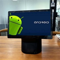 Caissier Pos Vente entière et paiement au détail 15.6 ''double systèmes de point de vente tout-en-un pour magasin de détail Machine de point de vente Android avec imprimante 80mm