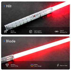 זול קליטסאבר סיטונאי מתכת hilt חרב כבד כיסויי זוהרים מקל ילדים להאיר את נשק cosplay כלי cosplay - Product Image 2