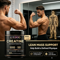 Vente en gros usine : Créatine monohydrate saveur chocolat, poudre pure en maille, suppléments pour adultes pour le développement musculaire, amélioration nutritionnelle