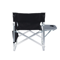 Vente en gros de chaise de réalisateur portable confortable avec table d'appoint pliante chaise courte pliante en métal pour parcs d'utilisation extérieure au design moderne