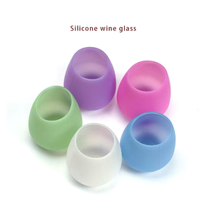 Creative Portable Wine Glass Beer Cup Food-Grade <b>Silicone</b> Outdoor Party Use Durable 5.5cm Diameter 10.5cm Height Various Colors - Product Image 5