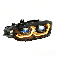 Feux avant tricolores SJC pour BMW Série 3 F30 F31 F35 2013-2015, phares laser jaunes/blancs/ambre, feux de jour DRL, plug and play, pièces automobiles