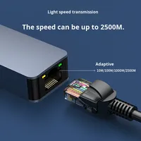 Adaptador USB C a Ethernet, Conversor de Red LAN Gigabit para Computadora Portátil/de Escritorio, Externo, en Stock
