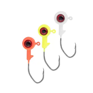 3D eye Crappie jig head without spinner blade spin jig head panfish fishing lead head jig hook lure fishing sinker ALK05-C101