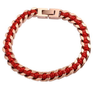 Joyería Tizti, pulsera de cadena cubana de acero inoxidable chapada en negro IP de 8mm, pulsera de cadena de acero inoxidable para hombre - Product Image 6