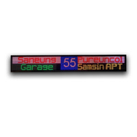 Panneau d'affichage numérique LED à roulement arrière SMD 19x32-Pitch13.5x10 polychrome pour Bus et Rail Transit