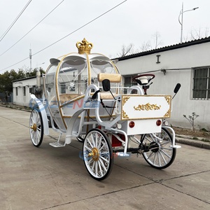 Carruaje de Caballos Eléctrico a Batería para Bodas, Modelo Calabaza, Marca Zhenda, Suministro de Fábrica - Product Image 3