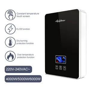 Hotel Heater Small Fast Hot Water Geyser Westinghouse Tankless Water Heater 1kW ~6kW Energy Saving Adjust Power