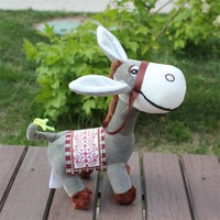 Ganji âne petit âne poupée en peluche enfant confort âne jouet créatif poupée cadeau d'anniversaire en gros