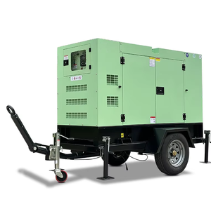 Điện thoại di động trạm 180kva 150kw im lặng Máy phát điện diesel thiết lập với Trailer và bánh xe - Product Image 4