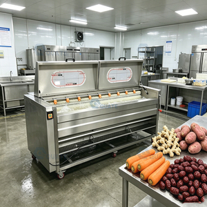 Máquina Comercial Automática Eléctrica Industrial para Limpieza, Pelado y Corte de Yuca, Cebolla y Patata, con Función de Pelador de Piel - Product Image 3
