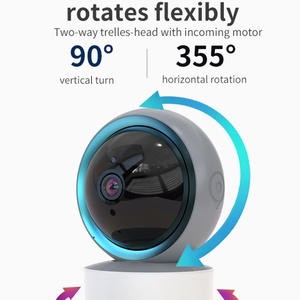 กล้องวงจรปิดภายในบ้าน Glomarket Mini Smart ความละเอียด 2MP เชื่อมต่อ WiFi รองรับ Tuya หมุนได้ ใช้เป็นกล้องดูเด็ก พร้อมระบบมองเห็นในเวลากลางคืน บันทึกข้อมูลลง Cloud และการ์ดหน่วยความจำ  สั่งซื้อขั้นต่ำจำนวนน้อย - Product Image 3